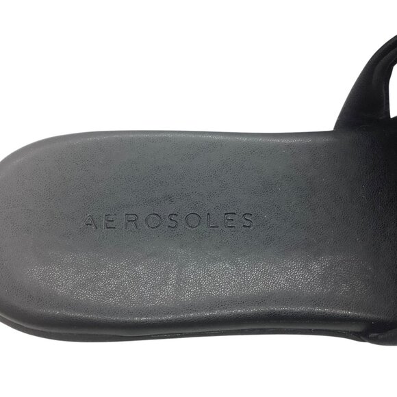 Aerosoles Womens Warwick Black 3 Bow Slides Sandals 8 New With Box - Picture 6 of 7